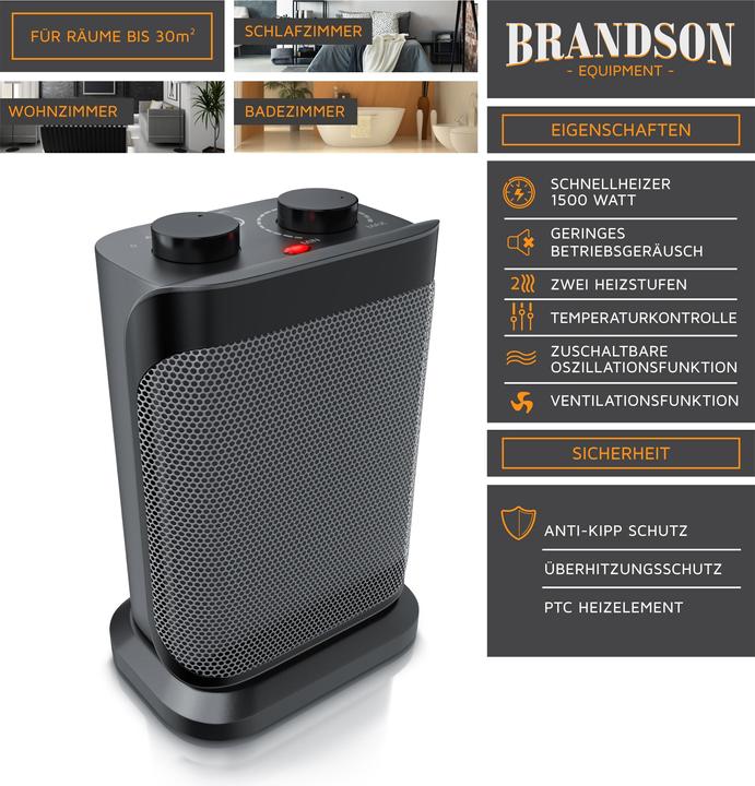Produktbild Brandson Heizlüfter (1500 W)