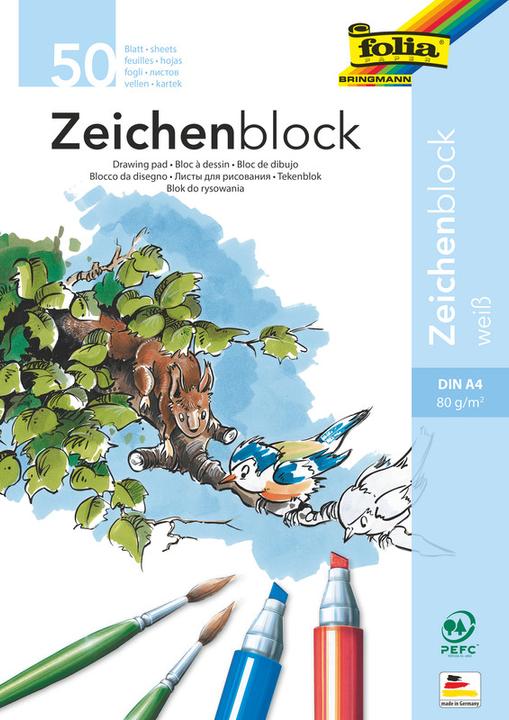 Produktbild Folia Mahlblock (A4, Blanko, Weicher Einband)