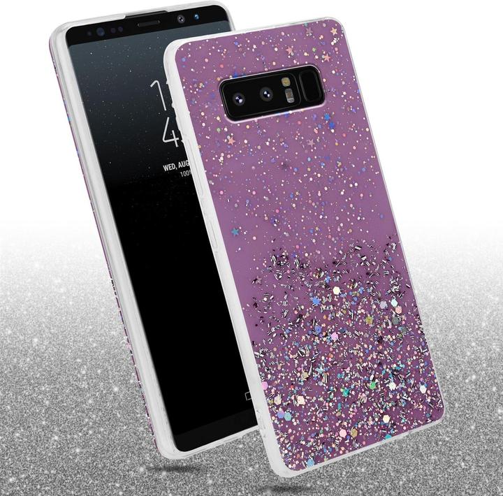Productafbeelding Cadorabo TPU hoes fonkelende glitters (Samsung Galaxy Note 8)