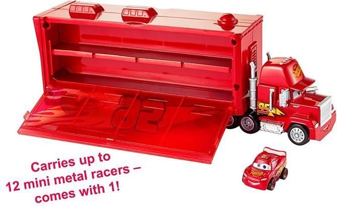 Actual product image Mattel Disney Cars Mini Mack Transporter (incl. 1 Mini Racer Lightning McQueen)