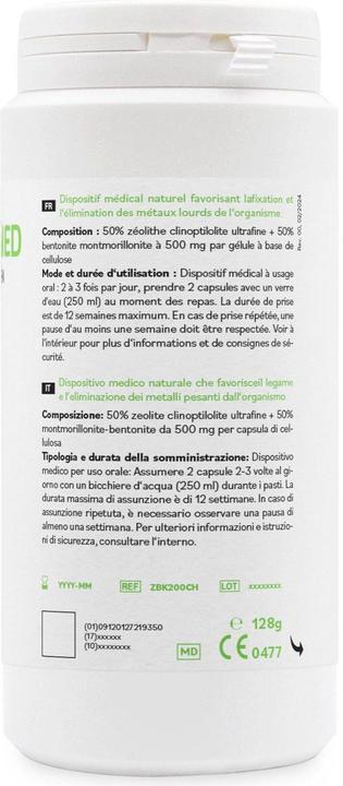 Valori nutrizionali e ingredienti ZeoBent MED Vulkanmineralien Detox (200 Pezzo/i)