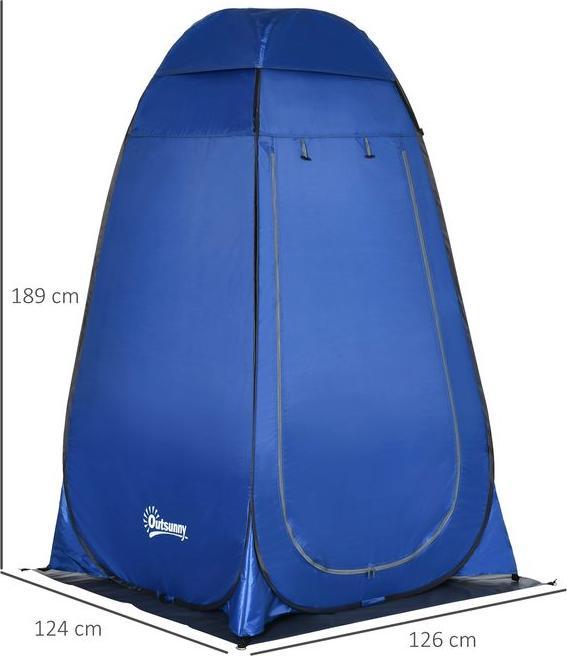 Produktbild Swisshandel24 Pop up Zelt Duschzelt Toilettenzelt Camping mit Tragetasche Mobile Outdoor Toilette Umkleidekabine 1 (Aufblasbares Zelt)