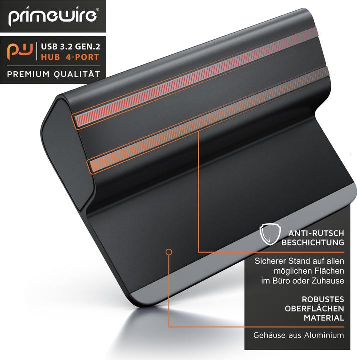 Actual product image Primewire USB Hub (USB-A, 4 Ports)