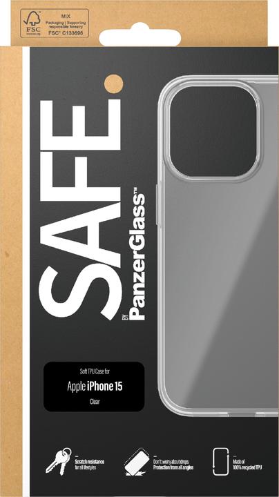 Productafbeelding PanzerGlass VEILIG. TPU iPhone hoesje 2023 6.1 (Apple iPhone 15)