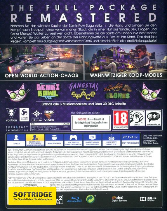 Image du produit Deep Silver Le troisième rang des Saints (PS4, Multilingue)