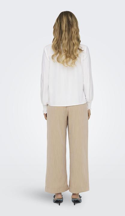 Produktbild Only Normal geschnitten Rundhals Gesmokte Ärmelbündchen Voluminöser Armschnitt Top Top (XS)