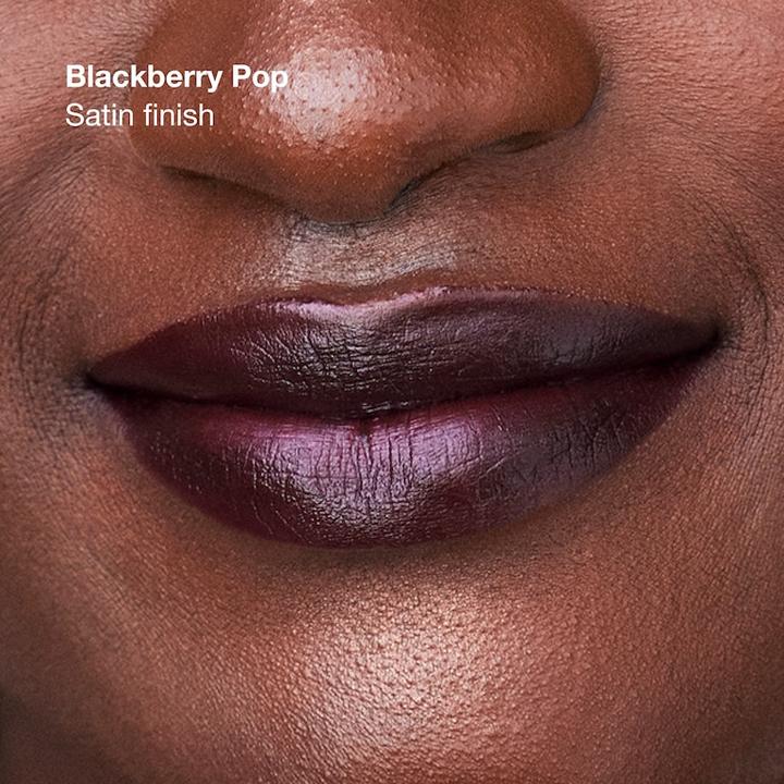 Actual product image Clinique Pop Longwear Lipstick Blackberry Pop - Satin 3.9g (Blackberry Pop)