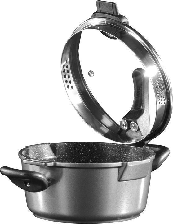 Actual product image Stoneline FUTURE Kochtopf 28 cm, mit Siebglasdeckel (28 cm, Pot, Cast aluminium)