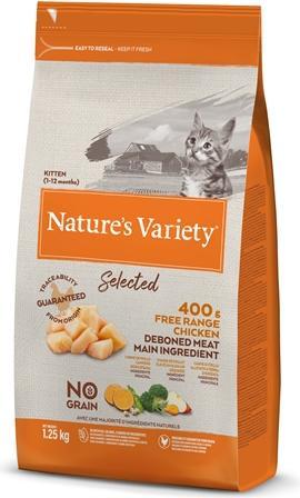 Actual product image Natures Variety Nature's Variety Selected Kitten Free Range vištiena 1.25kg (Junior, 1 pcs., 1250 g)