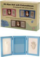 Actual product image IKO Picture frame light blue 43.5x19cm with plaster se