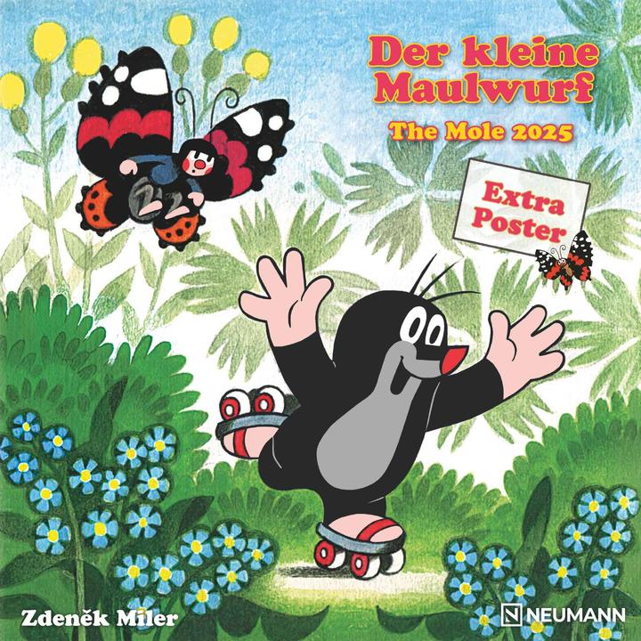 Produktbild Der kleine Maulwurf 2025 - Wand-Kalender - Broschüren-Kalender - 30x30 - 30x60 geöffnet - Kinder-Kal (30 x 30 cm, Harter Einband, Deutsch)
