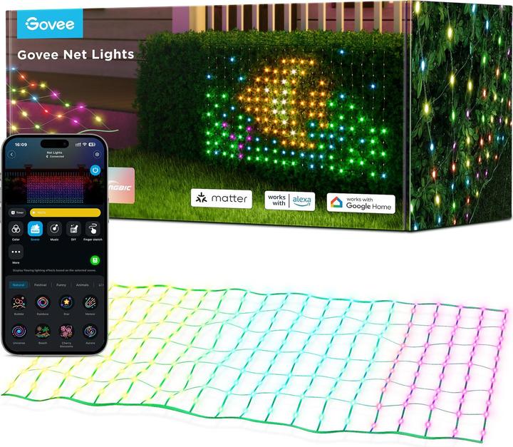 Produktbild Govee Net Lights (RGB, 145 cm, Outdoor)