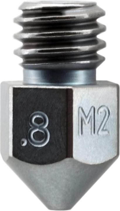 Image du produit MicroSwiss Buse Micro-Swiss MK8 High Speed Stee 0.8 mm M2 Hardened High Speed Steel Nozzle (Tube de grenaillage)