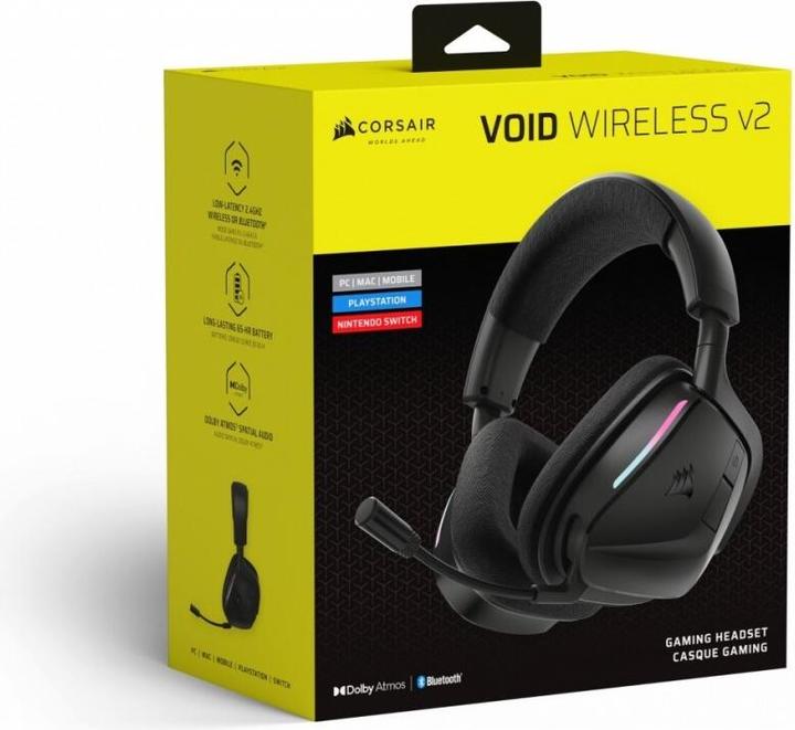 Productafbeelding Corsair VOID WIRELESS v2, Carbon – WW (Draadloze)