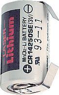 Sanyo Batteria primaria, 3V, 1/2AA, al litio (CR 1/2AA, 850 mAh)