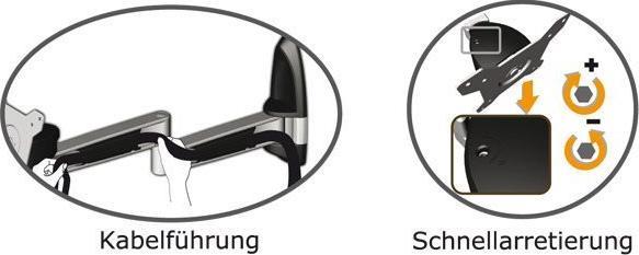 Actual product image Tronje LCD TFT Wandhalter AR210, 15"-2X", max.12kg (Wall, 24", 12 kg)