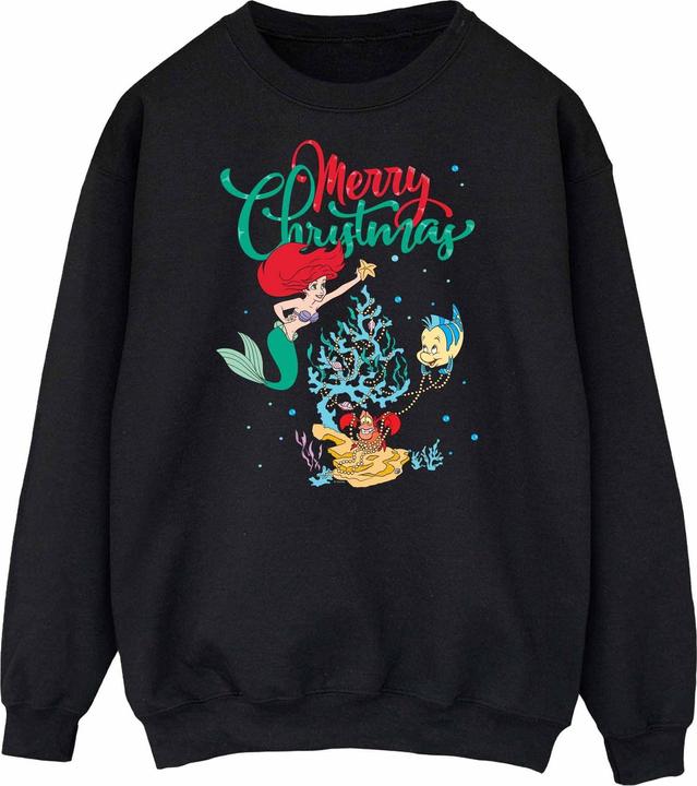 Disney Princess Ariel Merry Christmas Sweatshirt (XL)
