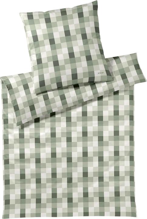 Actual product image Joop! Living JOOP Mako-Satin Bettwäsche Mesh sage (Bedding set, 135 x 200 cm, 40 x 80 cm)