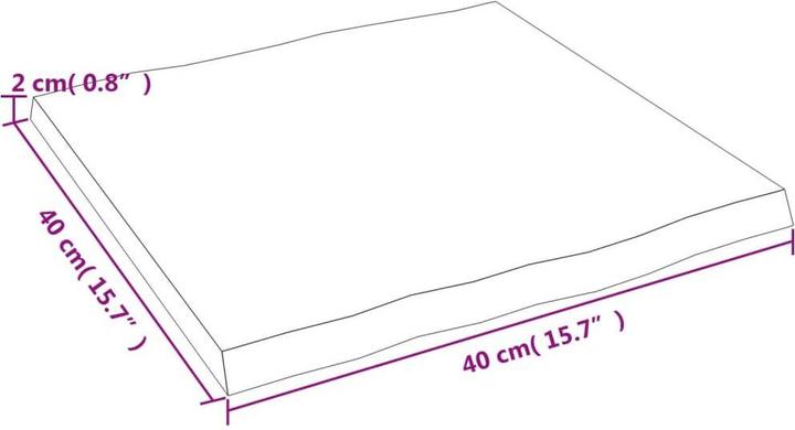 Actual product image VidaXL Chaim (40 x 40 x 2 cm)