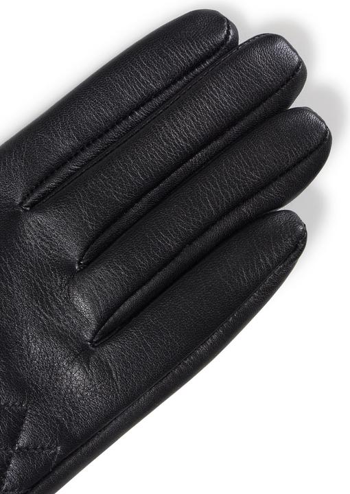 Actual product image Cash-Mere Lederhandschuhe mit caro style und Touchscreen tauglich (M)
