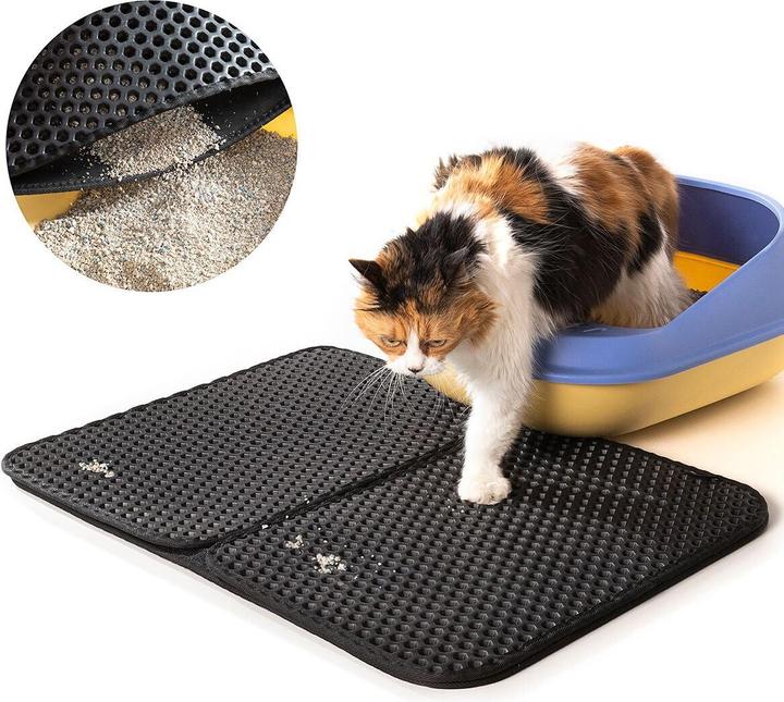 Produktbild InnovaGoods Katzensandmatte - Schwarz - 60 x 43 cm