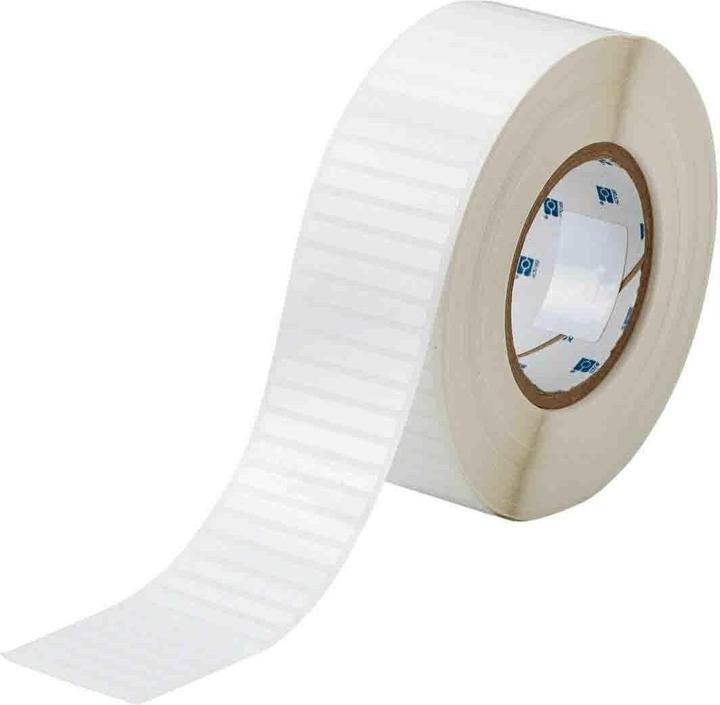 Actual product image Brady THT-48-473-10, voltage-dissipating polyester, white, 50.80 x 6.35 mm, permanent (10000 E.)