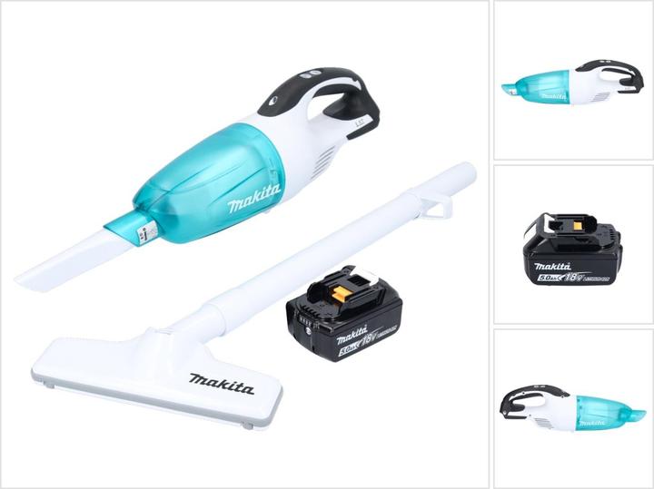 Produktbild Makita DCL 181 FT1WX Akku Staubsauger 18 V 53 mbar 0,65 L + 1x Akku 5,0 Ah - ohne Ladegerät