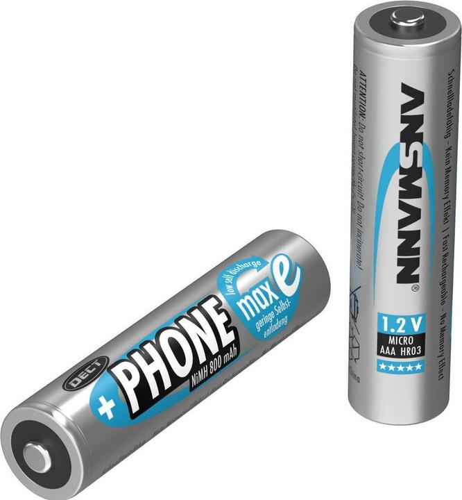 Image du produit Ansmann AAA (2 pcs, AAA, 800.80 mAh)