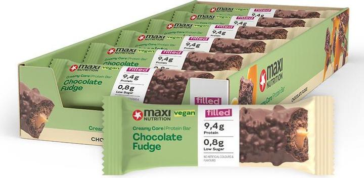 Actual product image Maxi Nutrition Creamy Core Protein Bar Chocolate Fudge vegan (Chocolate, 1 pcs., 45 g)