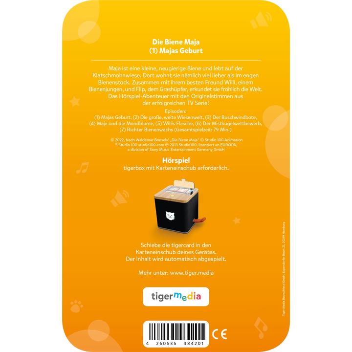 Image du produit Tigermedia tigercard - Maya l'abeille - (1) La naissance de Maya