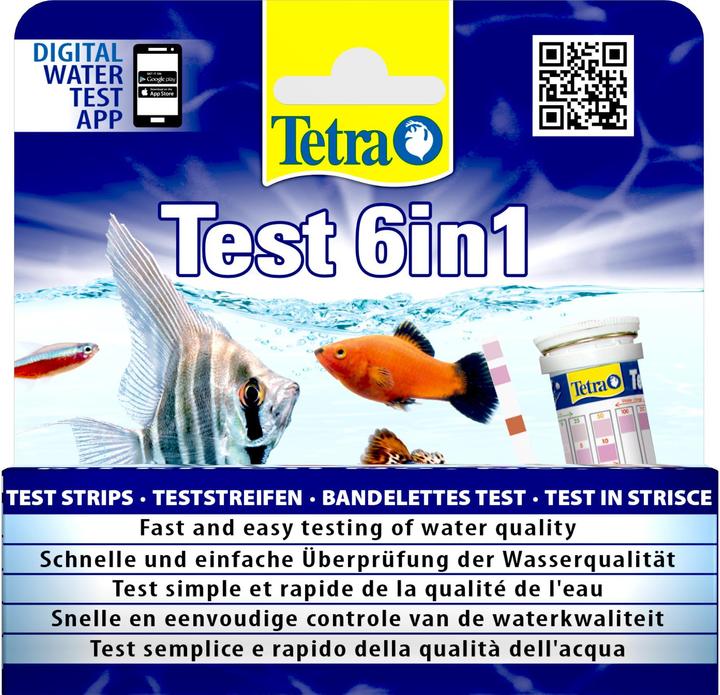 Produktbild Tetra 6 in 1 Teststreifen (Aquarium Reinigung)