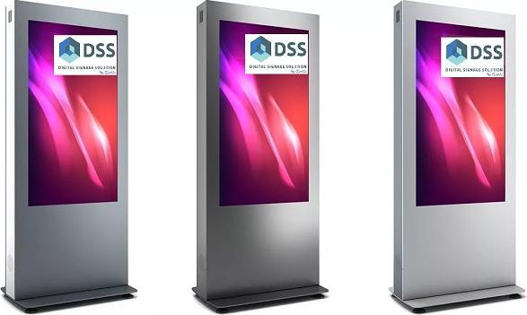 Actual product image DSS Indoor Stele Portrait, 43" screen, black