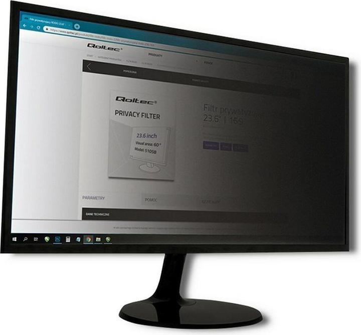 Actual product image Qoltec 51056 View protection filter (22 inch) (22", 16 : 10)