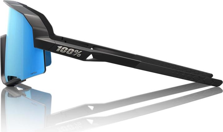 Actual product image 100% Slendale - Matte Black - HiPER Blue Multilayer Mirror L (Mat Black, HiPer blue multilayer mirror)