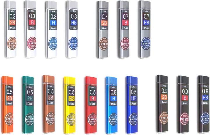 Image du produit Pentel Ain Stone (Mine de gel, Gris, 0.50 mm)
