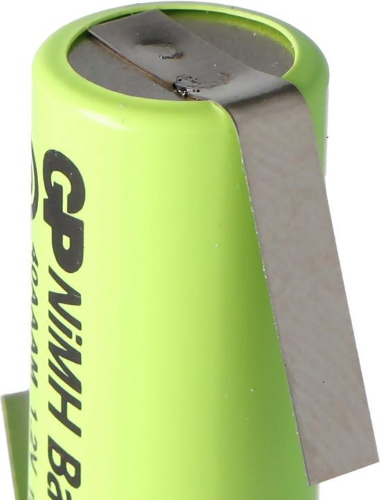 Immagine prodotto GP Batteries Akku GP40AAAM, Size 2/3AAA mit Lötfahne Z-Form (1 pz., 2/3 AAA, 400 mAh, Accumulatore di carica elettrica)