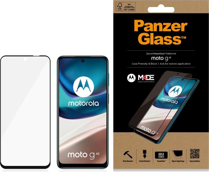 Image du produit PanzerGlass Ultra-Wide Fit (1 pièce(s), Motorola Moto G42)