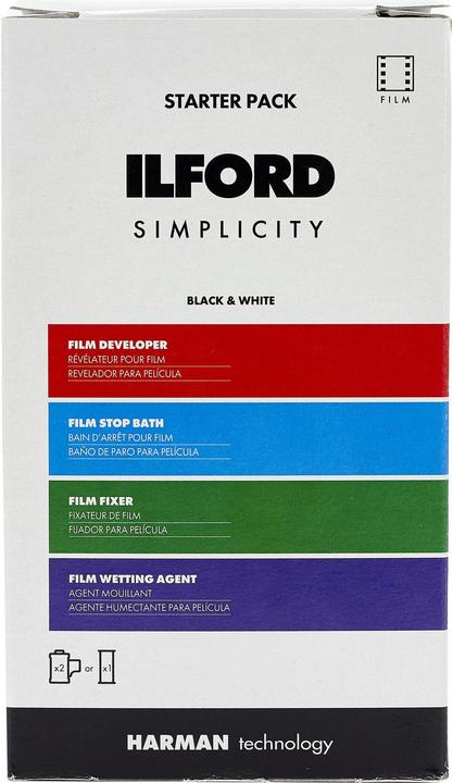 Produktbild Ilford Simplicity Analog-Film Kit (Stoppbad, Negativentwickler, Fixierbad, Netzmittel, Sonstige Chemie)