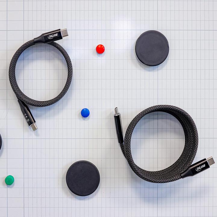 Actual product image InLine Magnetic USB-C cable (2 m, USB 2.0, 100 W)