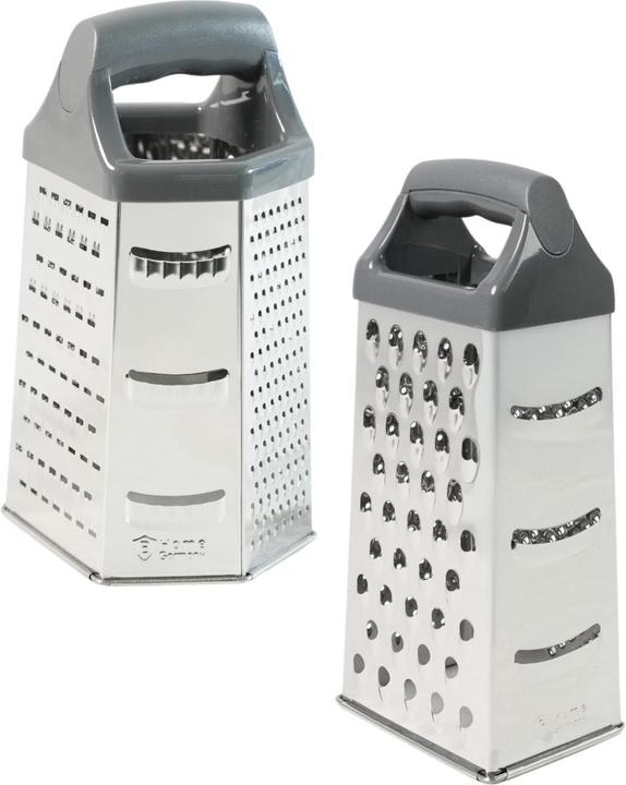 Actual product image B-Home 2er-Set Edelstahl-Küchenreiben XL Gemüsereiben Handreiben
