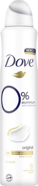 Image du produit Dove 0% de sels d'aluminium avec un complexe de zinc (Spray, 150 ml)