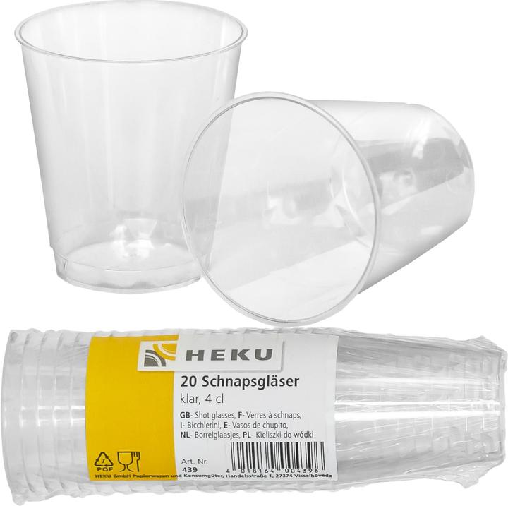 Produktbild Heku Schnapsgläser einweg (20 x)