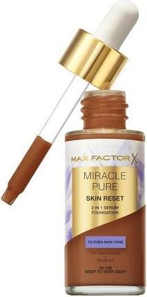 Actual product image Max Factor Miracle Pure Skin Reset 2in1 Serum Foundation - Makeup 30 ml 95-100 Deep To Very Deep (95-100 Deep To Very Deep)