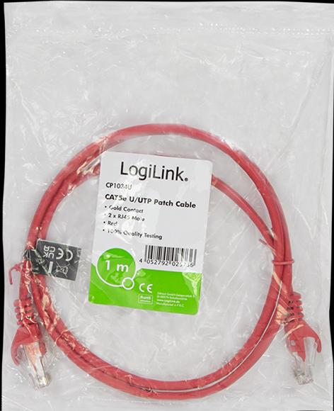 Produktbild LogiLink Netzwerkkabel (U/UTP, CAT5e, 1 m)