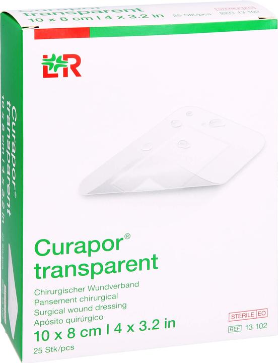 Actual product image Curapor Wundverband 8x10cm transparent (25 x)