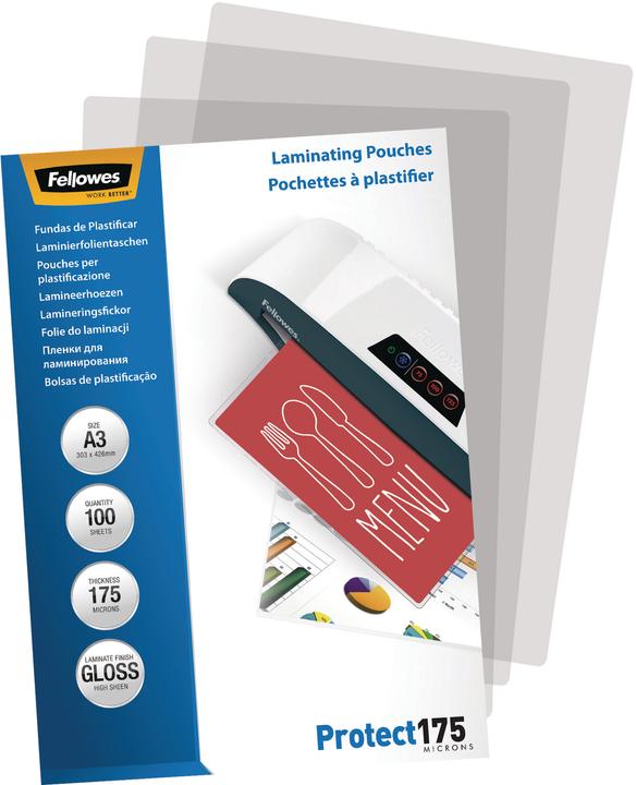 Immagine prodotto Fellowes Proteggere 175 (A3, 100 Pezzo/i, 175 µm)