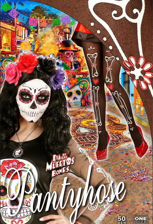Produktbild Widmann Strumpfhose Dia de los Muertos
