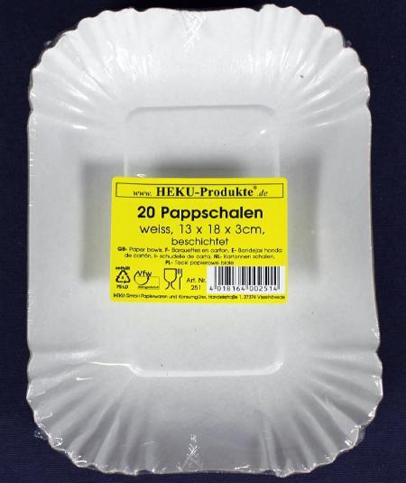 Productafbeelding Heku Papieren wegwerpbakjes (20 x)
