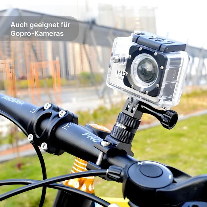 Produktbild Hermex Velo Actioncam-Halterung Fahrradlenker für Insta360 One X GoPro (Hero)