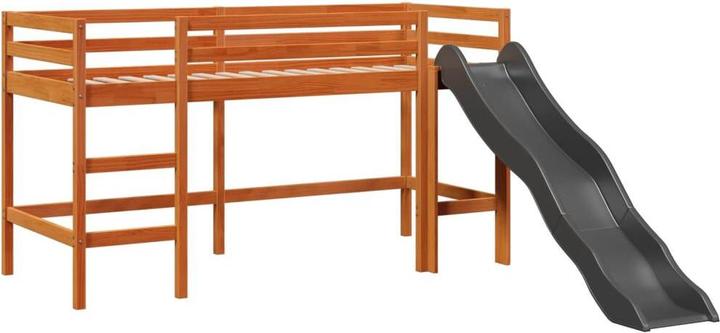 Image du produit VidaXL Lit superposé pour enfant avec rideaux Rose (80 x 200 cm)